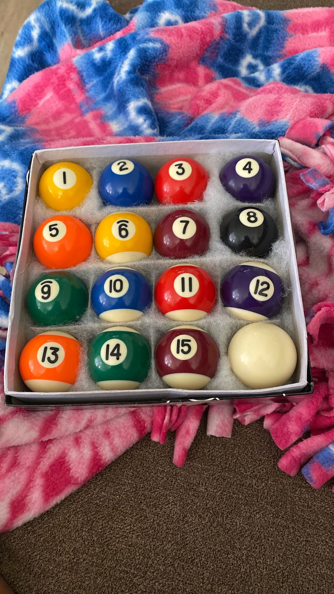 Vintage Billiards Pool Balls Mini