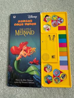 1993 Disney The Little Mermaid Golden Sing Along Book Electronic Sound Untested