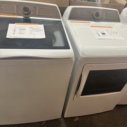 New Ge Profile Top Load Washer And Gas Dryer