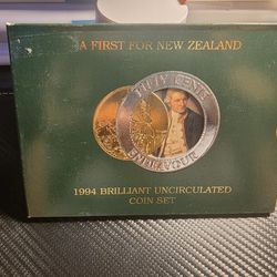 A First for New Zealand  - 1994 - Brilliant Uncirculated Coin Set
