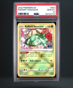 PSA 10 Radiant Venusaur Pokemon GO 004/078