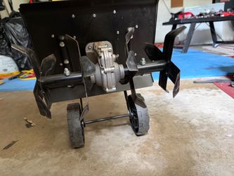 Garden Tiller Cultivator with Wheels and 2 batteries
