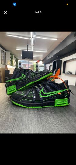 Nike Air Rubber Dunk Off-White Green Strike size 11.5
