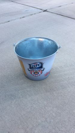 Miller Beer Ice Bucket 7 Inches High 9 Inches Wide At Top Rim