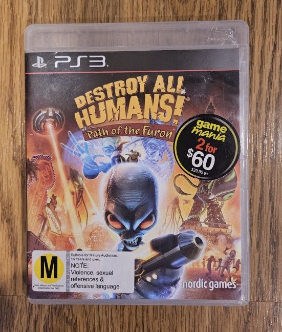 PS3 Game: Destroy All Humans Path of Furon