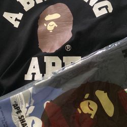 Bape Shirts N Vlone Size Small And Large