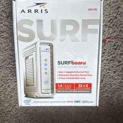 ARRIS 1000031 SURFboard Gigabit+ DOCSIS 3.0 32x8 Cable Modem SB6190 in White