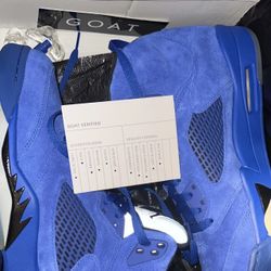 Air Jordan 5 Blue Suede 