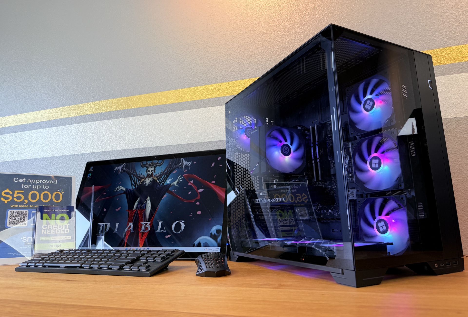 Gaming PC Custom Built by AREA-51🕹Full RGB Set,Ryzen 5/16GB RAM/512GB🖥1 Yr Wrnty‼️ NVIDIA RTX 5060 GPU💥 $0Down Finance Available