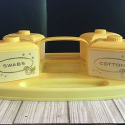 Rare Find Vintage Baby Nursery Diaper Changing Table Organizer Caddy Station