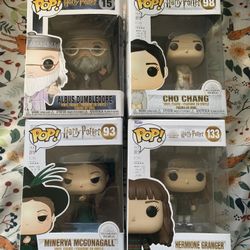 Funko Pops - Harry Potter: Cho, Hermoine, Dumbledore, And Mcgonagall