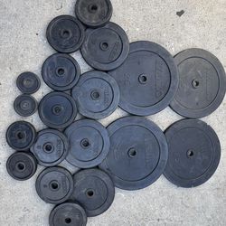 Ivanko Rubber Encased Steel Weights Good Solid Weight These Are Standard Size Plates