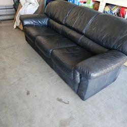 Black Leather Couch