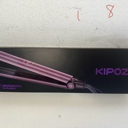 KIPOZI V7 Straightening Curling 2-in-1 Flat Iron Titanium Hair Styling Iron