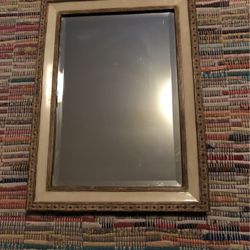 Decorative Table Or Dresser Mirror, With Beveled Glass