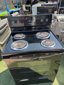 30 Black coil style electric oven range stove