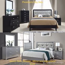 Presidents Day Sale New 4 Piece Bedroom Set 