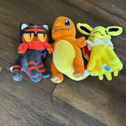 Three Pokémon plushy’s