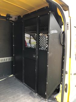 Heavy duty metal Cargo Partition with door for FORD transit