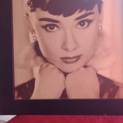 Framed Picture Of Audrey Hepburn