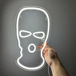 NEON Ski Mask Sign