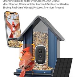 NEW SMART METAL BIRD FEEDER WITH CAMERA