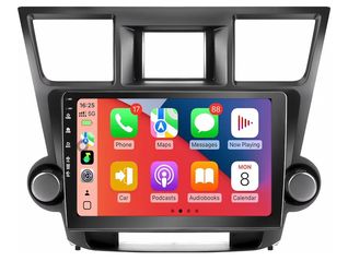 Car Radio Stereo for Toyota Highlander 2008-2013(Not Fit JBL),10" Android 13 Touchscreen Head Unit,Wireless CarPlay & Android Auto,GPS Navigation,HD B