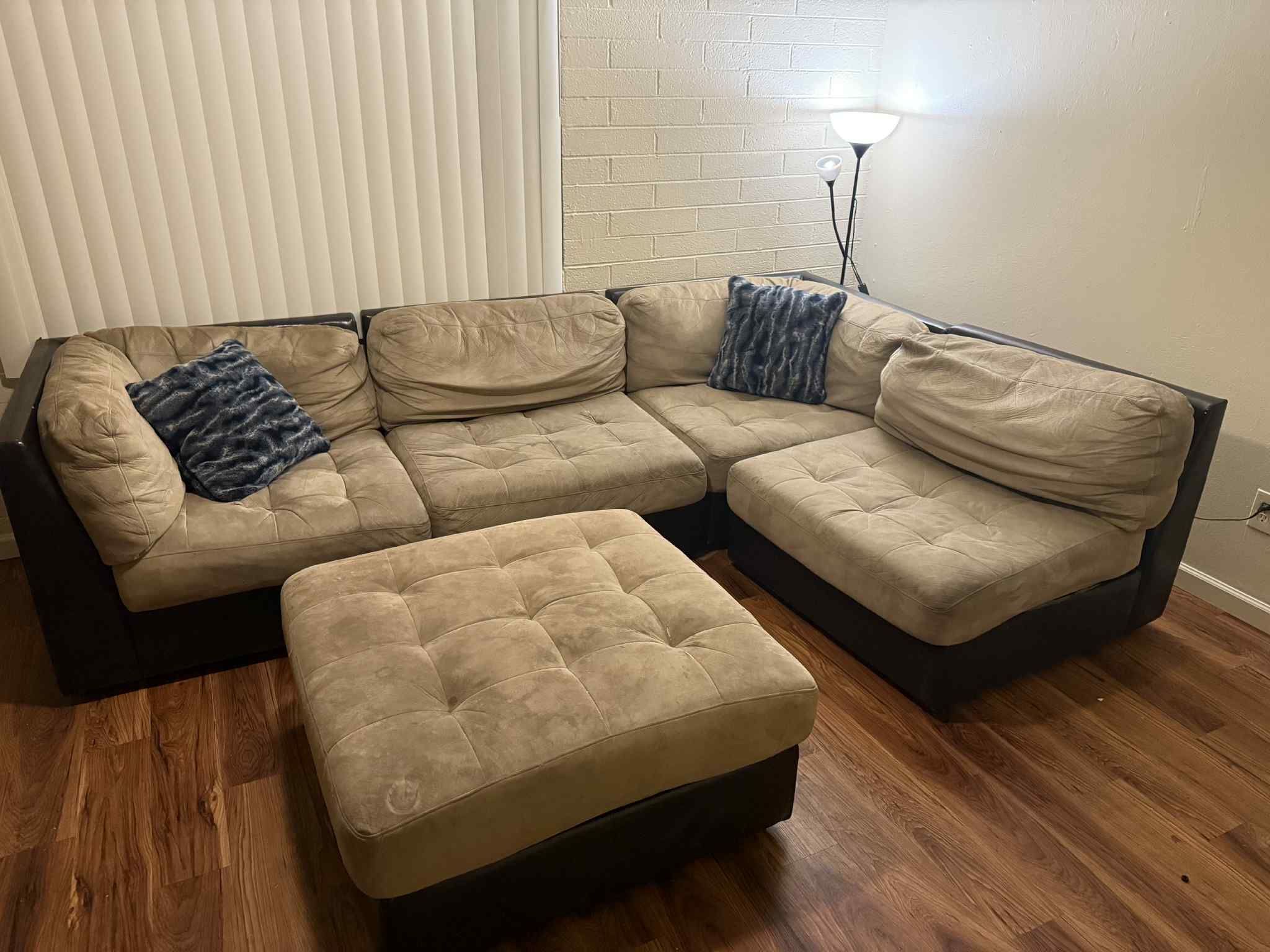 Sectional With Ottoman