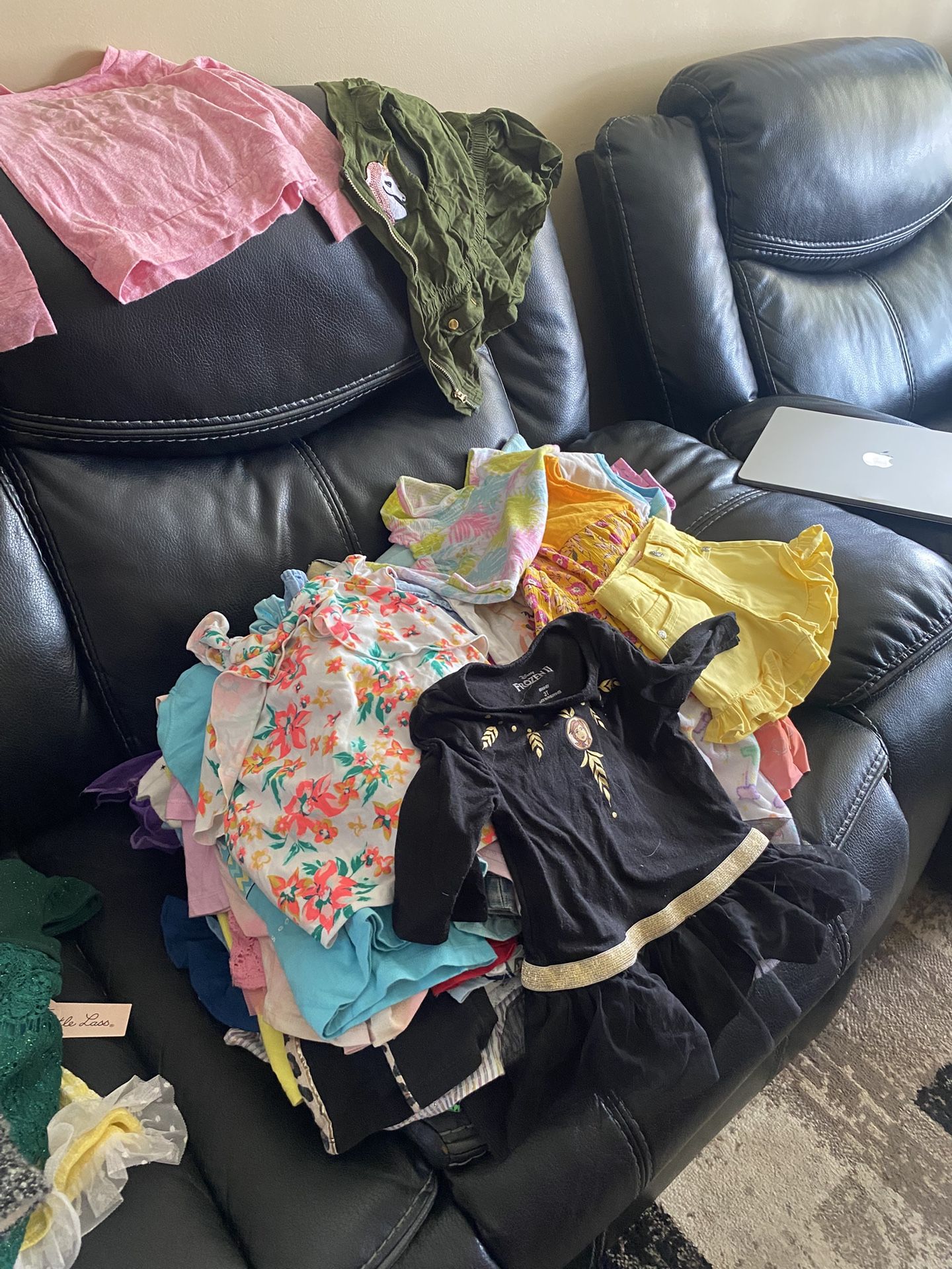 Pile Of Girls 3T Clothes