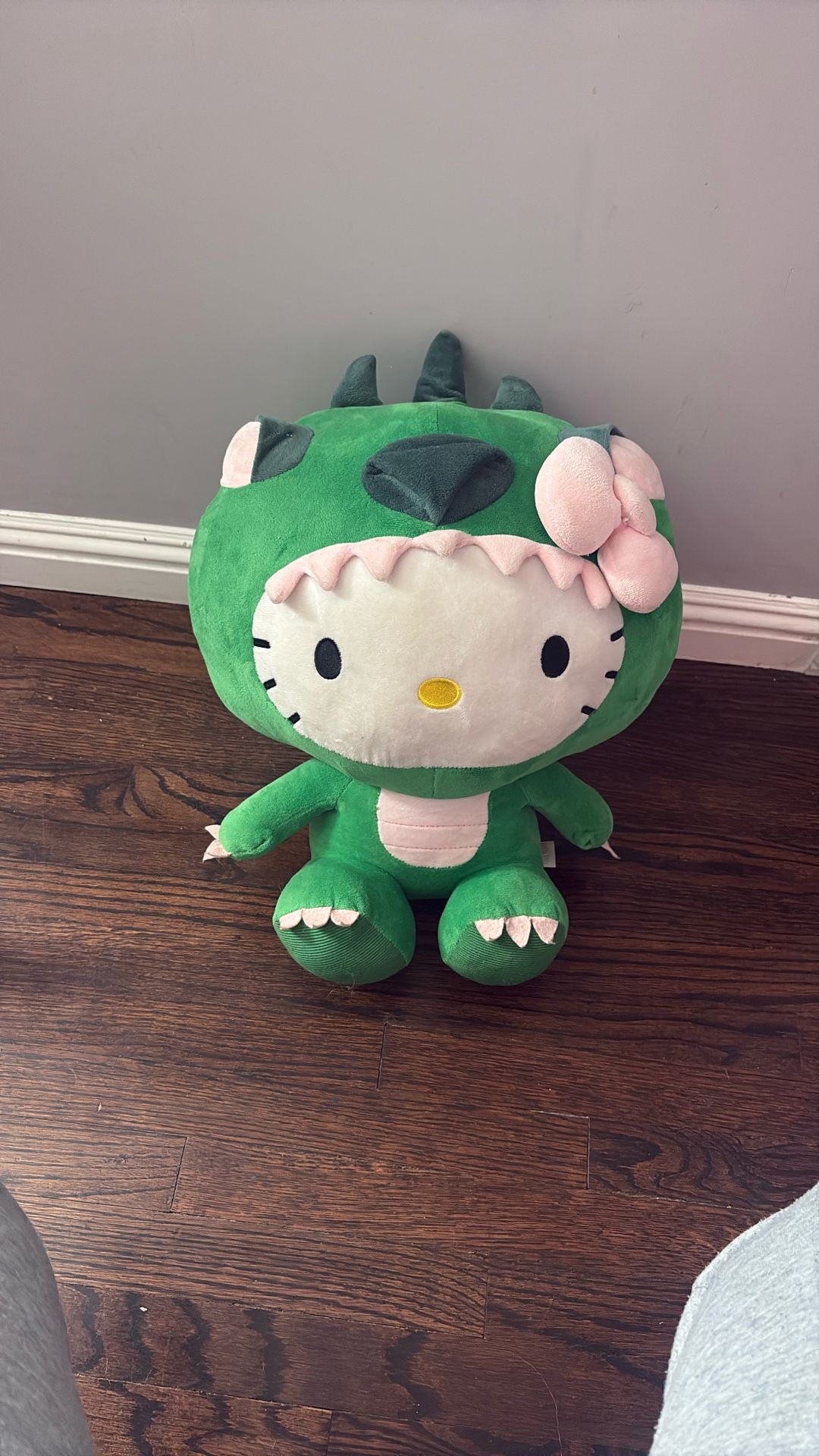 large hello kitty dino plush