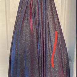 Glitter Purple Gown Dress