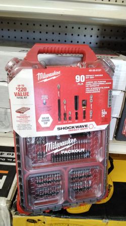 MILWAUKEE 90 PC./P. IMPACT DRIVER BIT SET