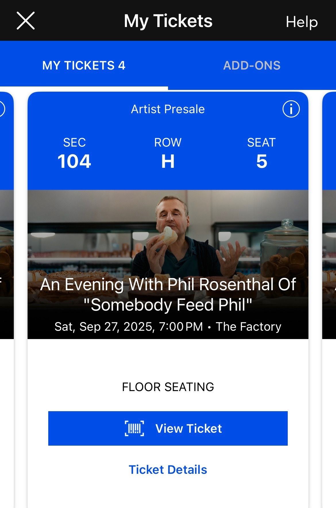 An Evening with Phil Rosenthal of Somebody Feed Phil 