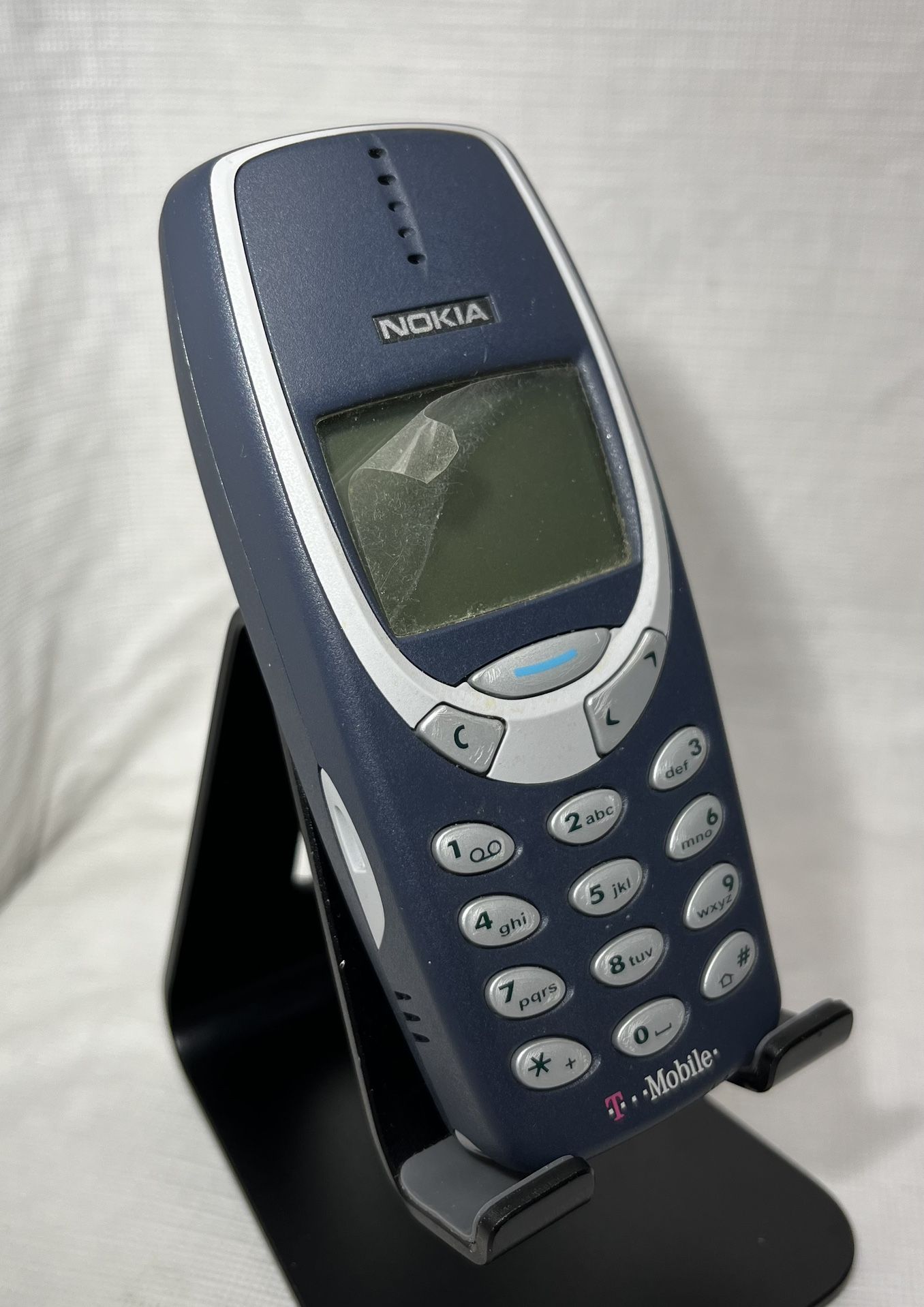 Nokia 3390B NPB-1RB Cellular Cell Phone T-Mobile Old School Retro Vintage Classic Blue Tiny Brick