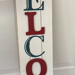 Christmas Welcome Sign 