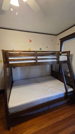 Twin over Full Wooden Bunk bed