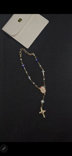 Cute Car Accesories Cruz Con La Virgencita 