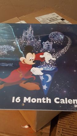 Disney Parks Mickey Mouse Walt Disney World 16 Month 2017 Calendar New! Sealed!