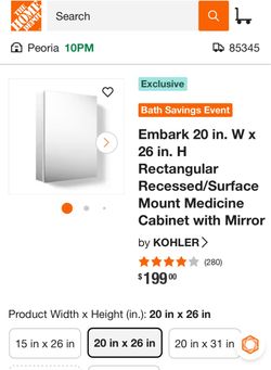 Kohler medicine cabinet