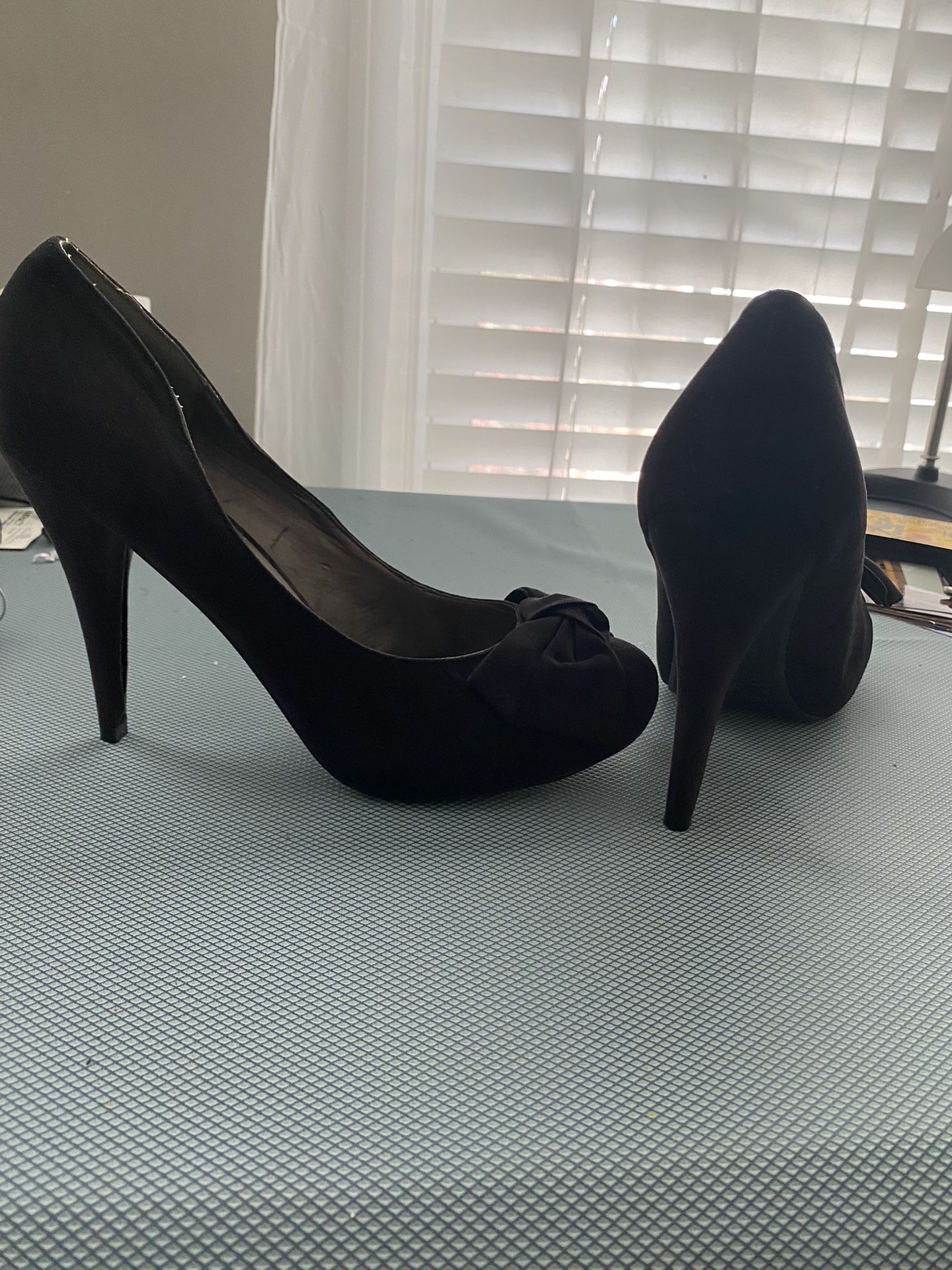 Suede Black Women Shoes