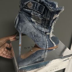Jean heels size 9