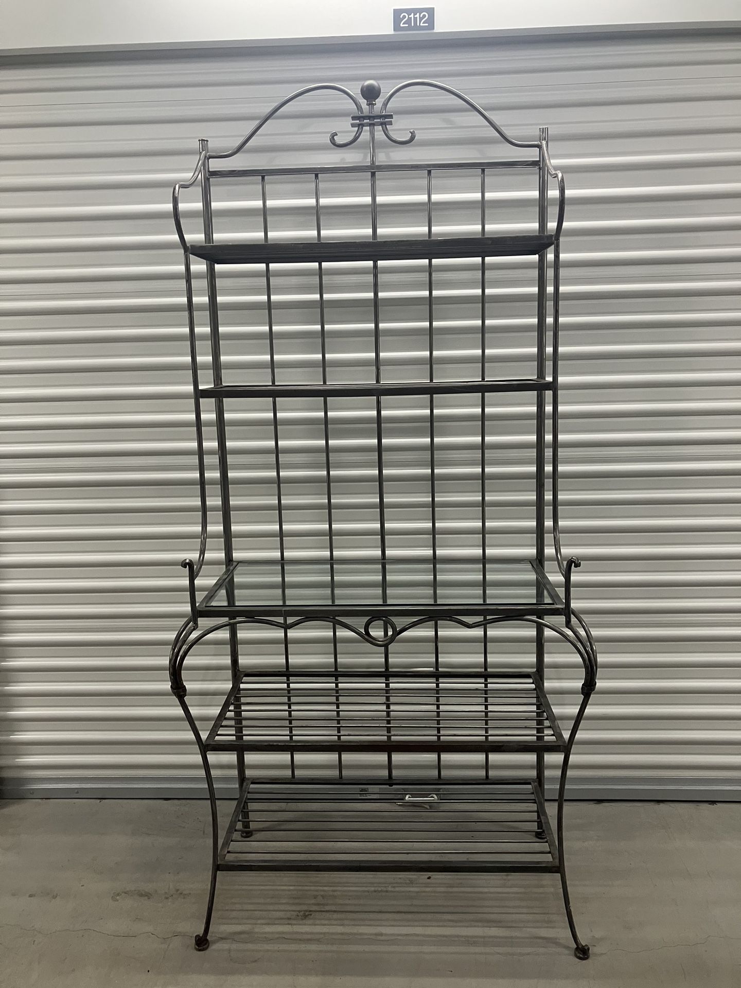 NEED GONE ASAP 5 Tier Brushed Silver Metal Baker's Rack Storage Shelf