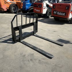 Skid Steer Fork Attachment 4,000 Lbs