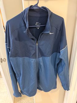 Nike Dri-FIT Men’s Large Blue Full-Zip Athletic Jacket