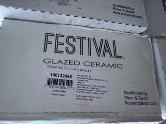 Festival Ceramic Glazed 4x10 Tiles