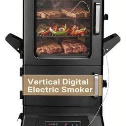 NEW - Electric Smoker Grill (Door Latch Broken) 
