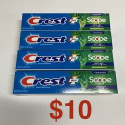 Crest + Scope Toothpaste Bundle