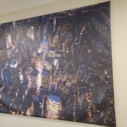 🔥 Huge NYC Skyline Wall Art – 79” x 55”