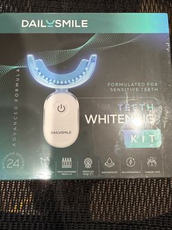 Teeth Whitening Kit with LED - Formulated for Sensitive Teeth, Hands-Free, Waterproof LED Light and 4 Gel Pens, Instant Results. New!