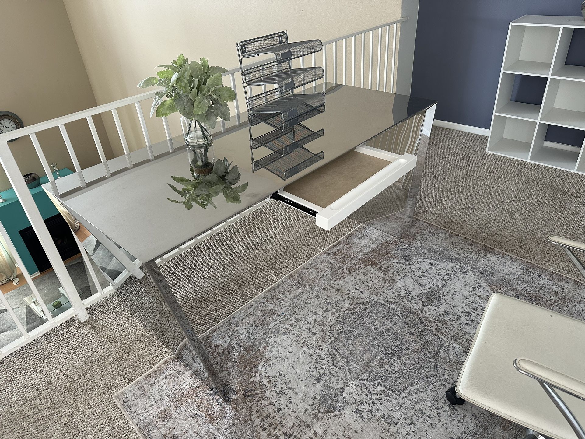 Desk for office, home. Computer table. Mirror table for...